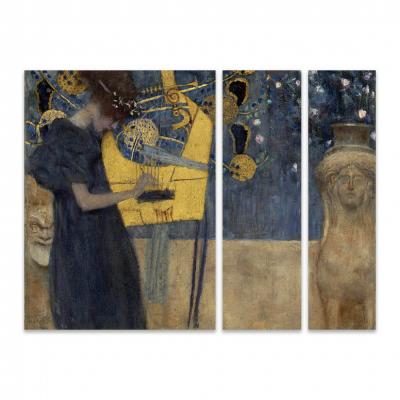 LA MUSICA, KLIMT (TRIPTICO)