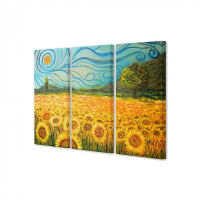 CAMPO DE GIRASOLES (TRIPTICO)