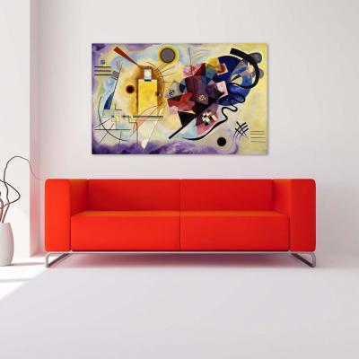 AMARILLO, ROJO Y AZUL, KANDINSKY