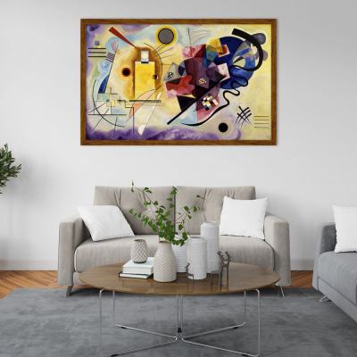 AMARILLO, ROJO Y AZUL, KANDINSKY